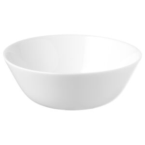 Väikese valge kausi rent 15 cm