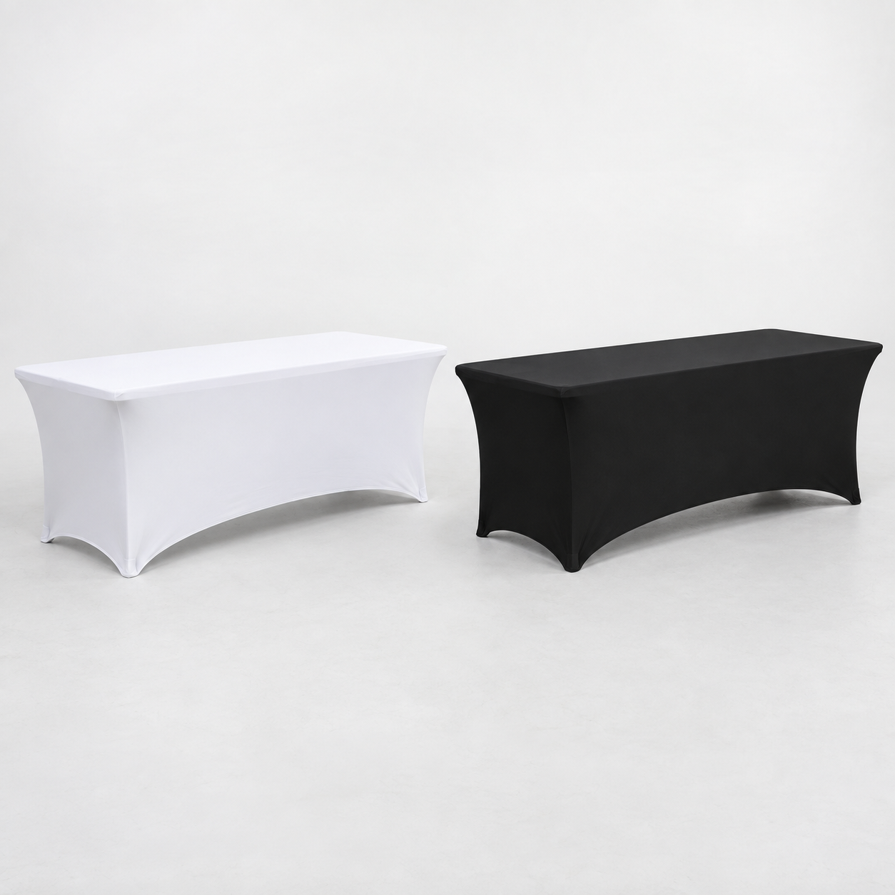 Veniv lauakate 180 cm lauale – valge ja must
